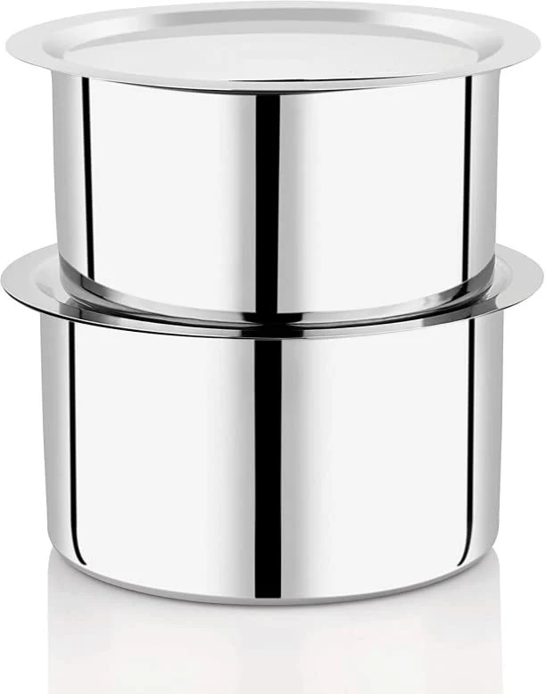 Stainless steel heavy duty cooking Pot with Lid Size 14-28 Commercial/ domestic - Image 2