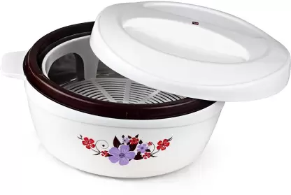 Cello Hot Pot Casserole Roti plus Insulated White/Brown/grey 2000ml - Image 5