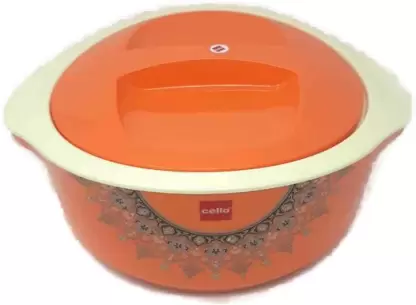 Cello Thermoware Casserole Hot Treat (2500 ml) Orange/White/Red - Image 2