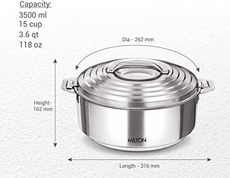 Milton Galaxia 1500 Insulated Stainless Steel Casserole - Image 2