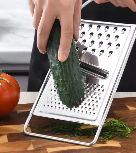 Household Stainless Steel Grater Multi-Functional Vegetable Cutter Handheld Cheese Grater - Image 2