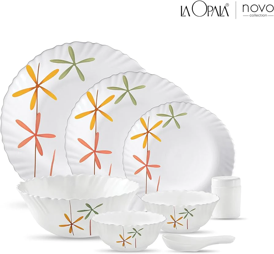 La Opala Autumn Flower Dinner Sets, 35 and 46pc - Image 2