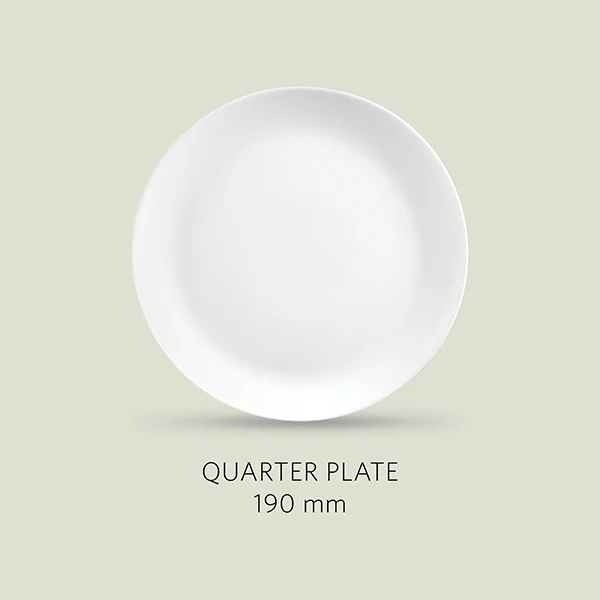 La Opala Diva Classique Cosmo Quarter plate and Full Dinner Plate 1 piece - Image 2