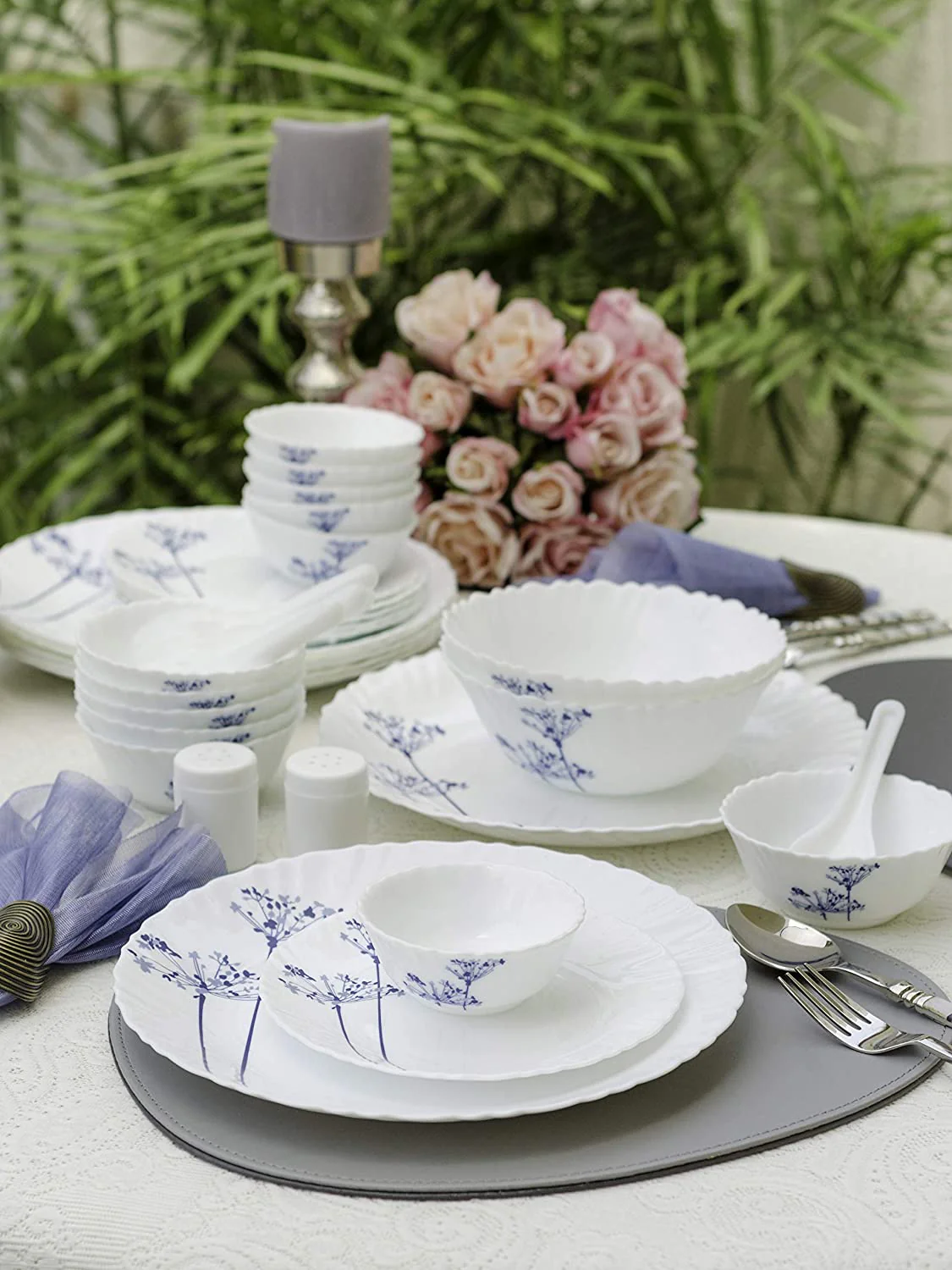 La Opala Aqua Spray Set, 29-Pieces Dinner Set