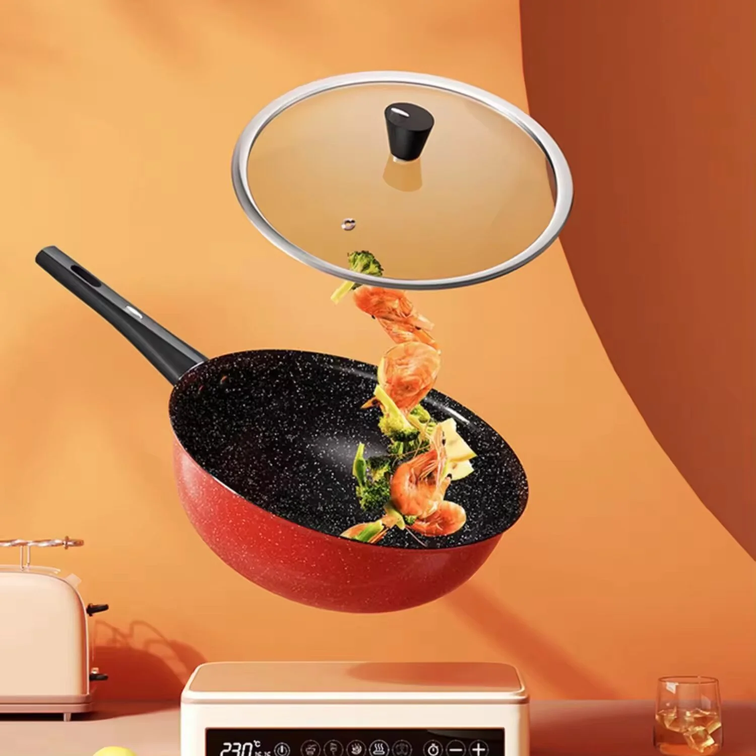 Non-stick Frying Pan With Lid FH-11 2 sizes