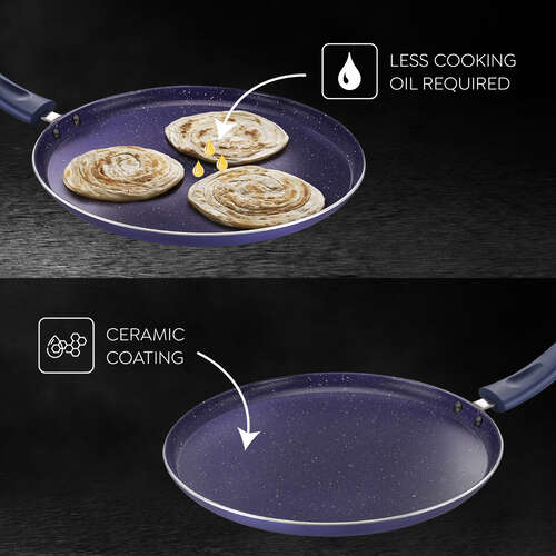 Prestige Ceraglide Tawa Induction Base Cermic non stick - 25cm - Image 2