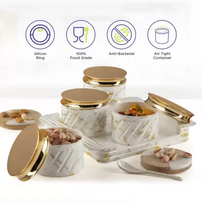 Selvel Polypropylene Utility/serving Container (Pack of 4, White) Assorted) Italian 4 - Image 3