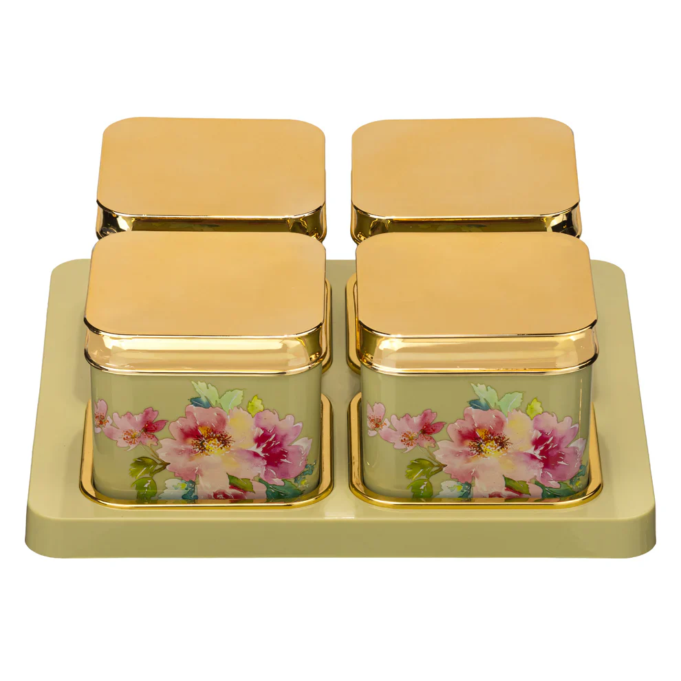 Selvel Polypropylene Utility/serving Container  (Pack of 4, )Floret - Image 2