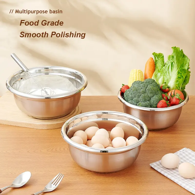 Stainless Steel Mixing Basin Bowl - Image 3
