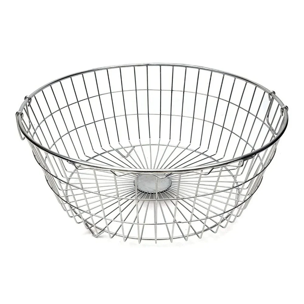 Steel Dish Rack/Drainer/Strainer Basket For Kitchen Utensils Round