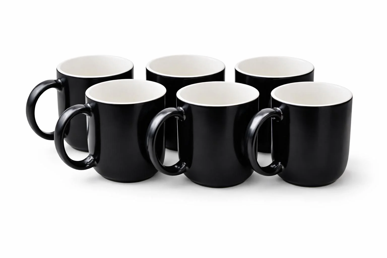 Tea/ coffee cup set of 6 - Cello 220ml (2 colours) Coupe - Image 2