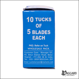 Topaz Stainless Double Edge Safety Razor Blades, 50 blades - Image 3